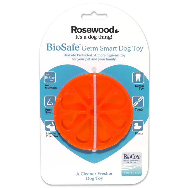 Biosafe Germ Smart Dog Toy - Orange