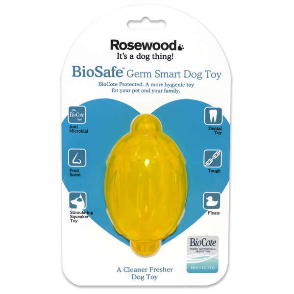 Biosafe Germ Smart Dog Toy - Lemon