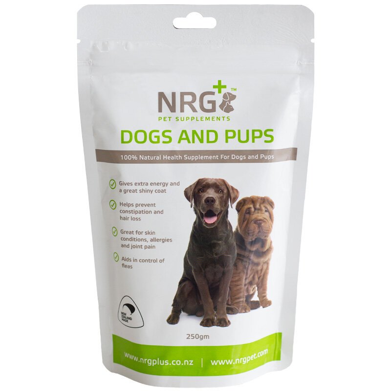 NRG Pet Supplement Dogs and Pups Dog Health Supplements