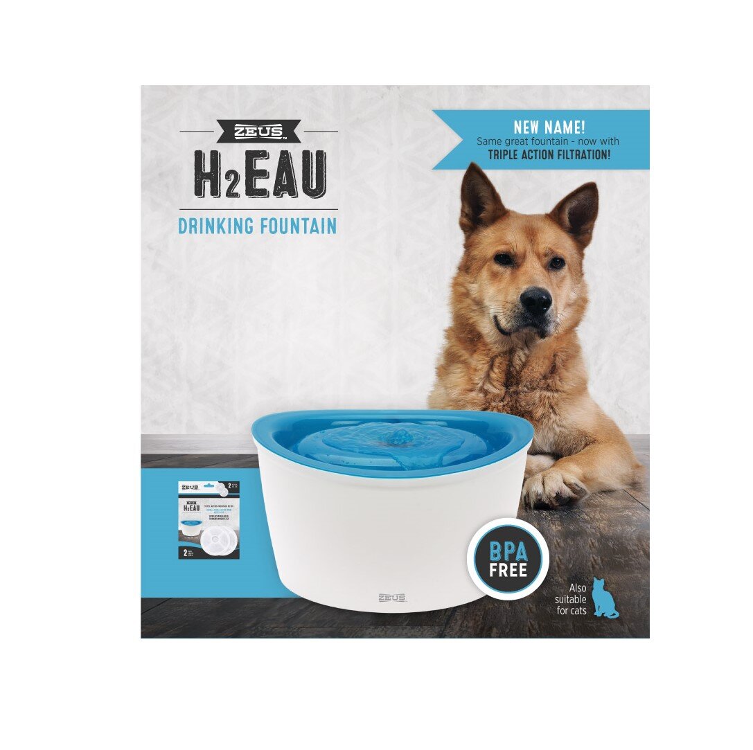 H2 EAU Fresh Water Fountain 6L Dog Bowls Fountains Water