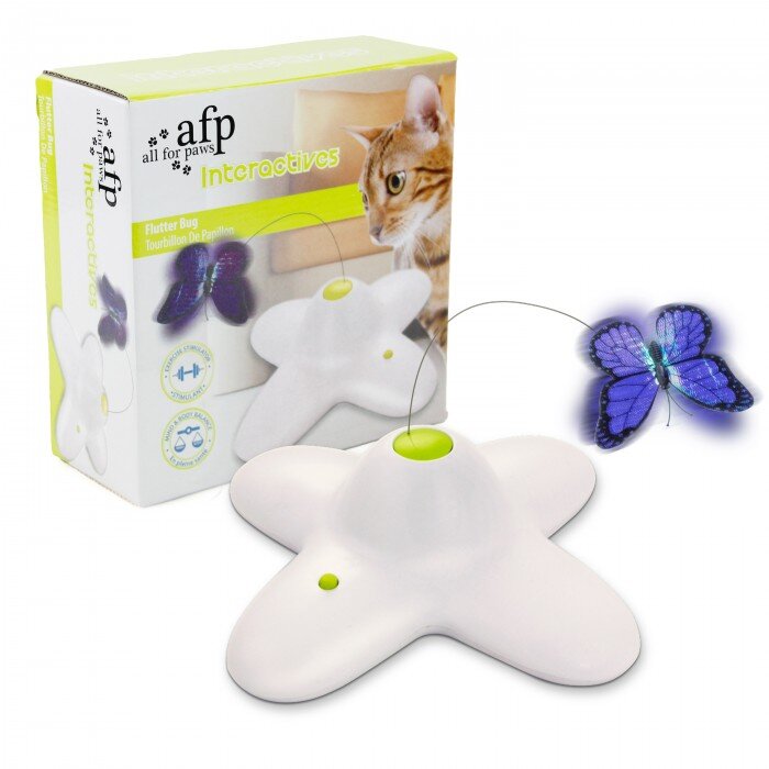 AFP Interactive Flutter Bug Cat Toy Cat Toys Interactive Pet Shop Auckland Pet.kiwi All For Paws