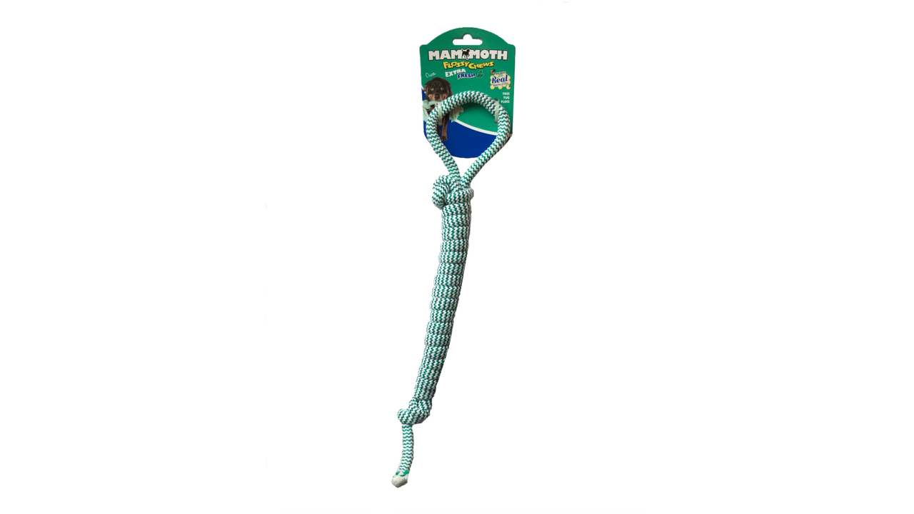 Mammoth Extra Fresh Dental Bar with Handle DogToysTug