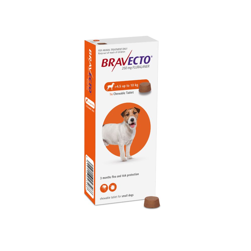 Bravecto Chew for Dog Small 4.5 10kg Dog Flea Worm Flea