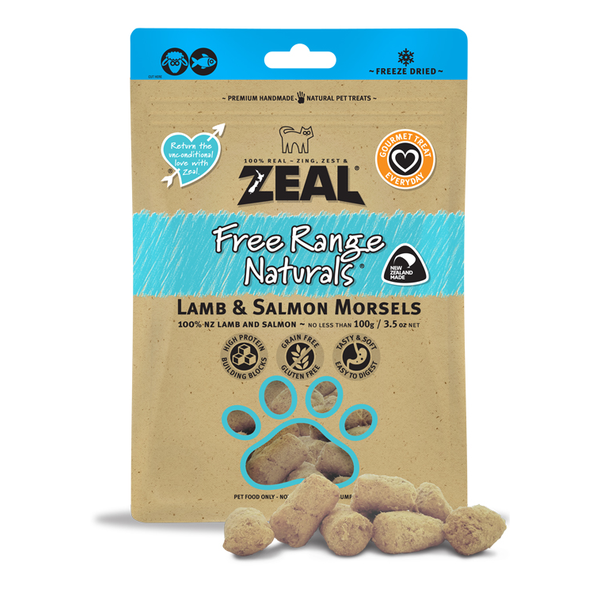 Freeze Dried Lamb & Salmon Morsels 100g