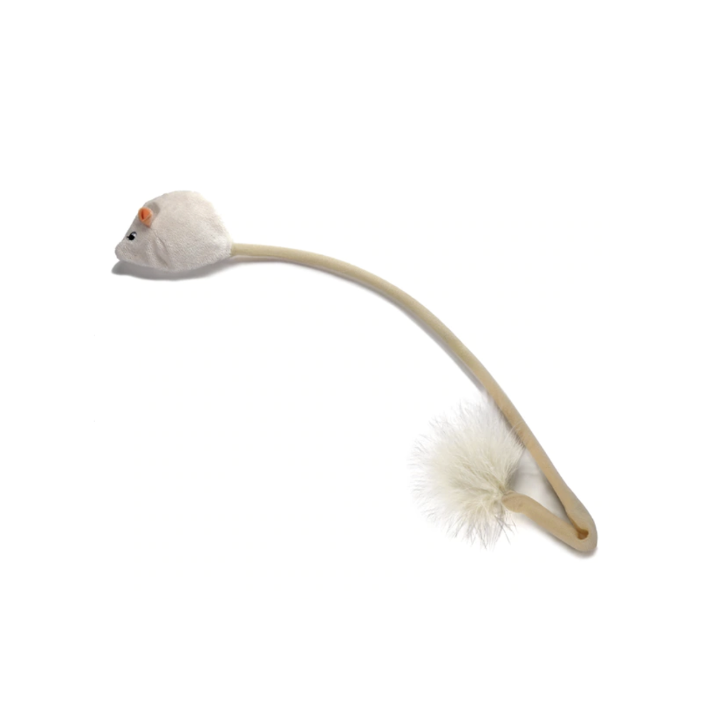 white mouse cat toy