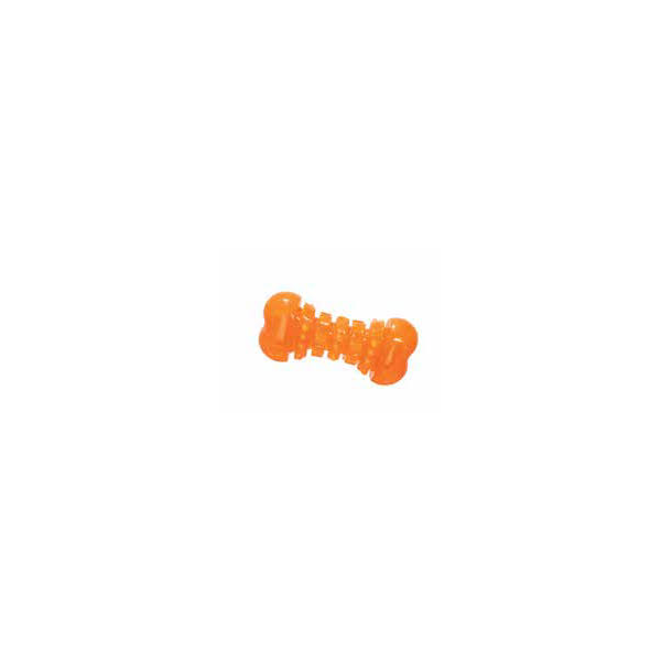 Orange Soft Rubber Chewing Dental Bone 