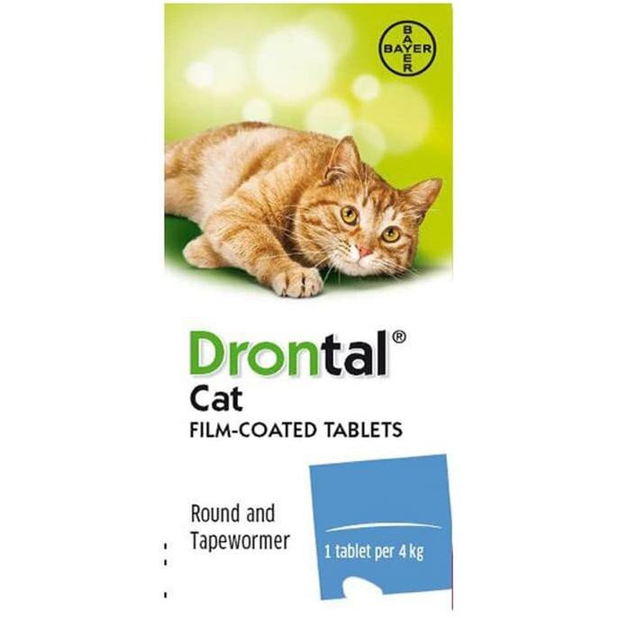 Drontal All Wormer for Cats up to 4kg Single tablet Cat Flea