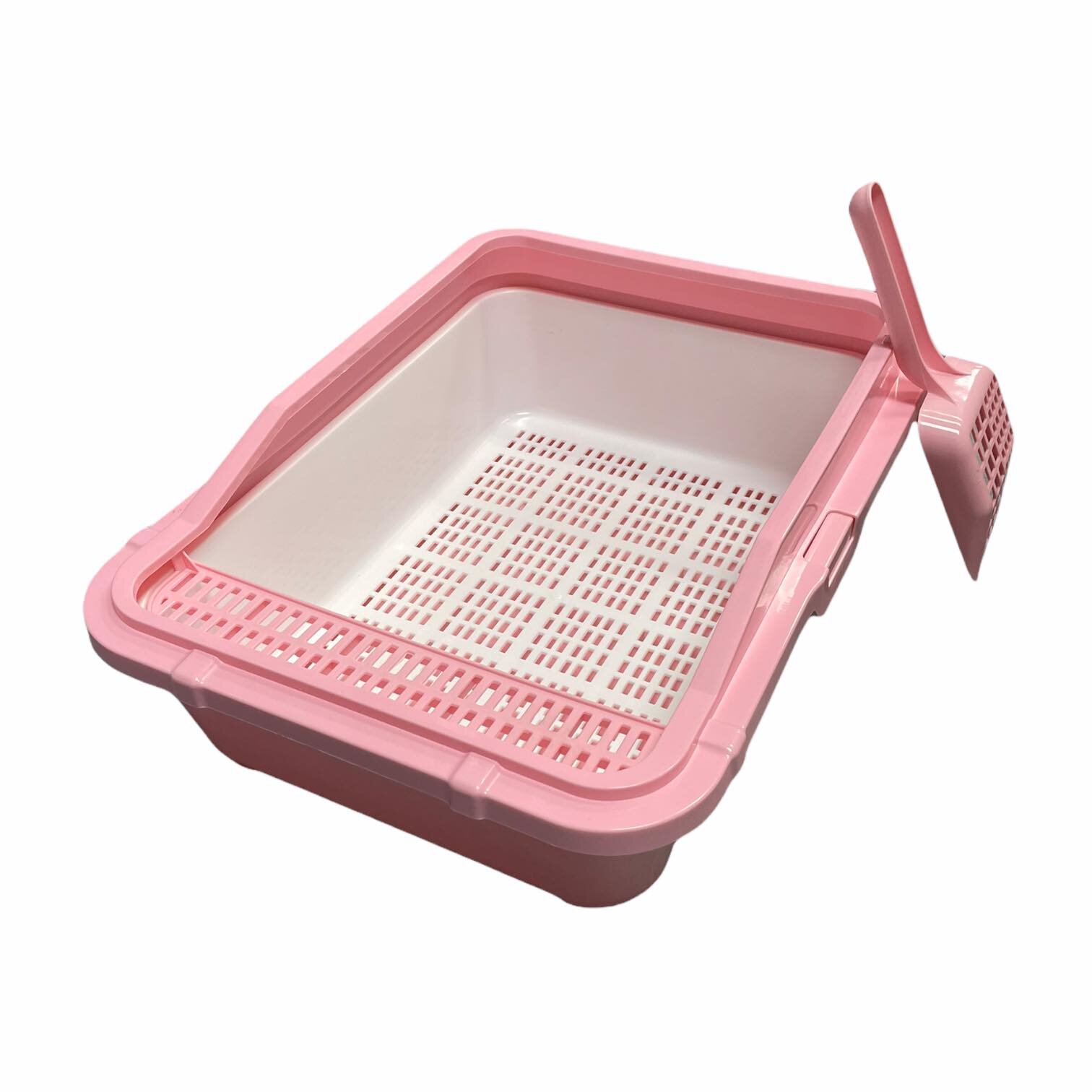 Litter Tray with Grate Cat Cleaning Toileting Litter Trays Pet Shop Auckland Pet.kiwi