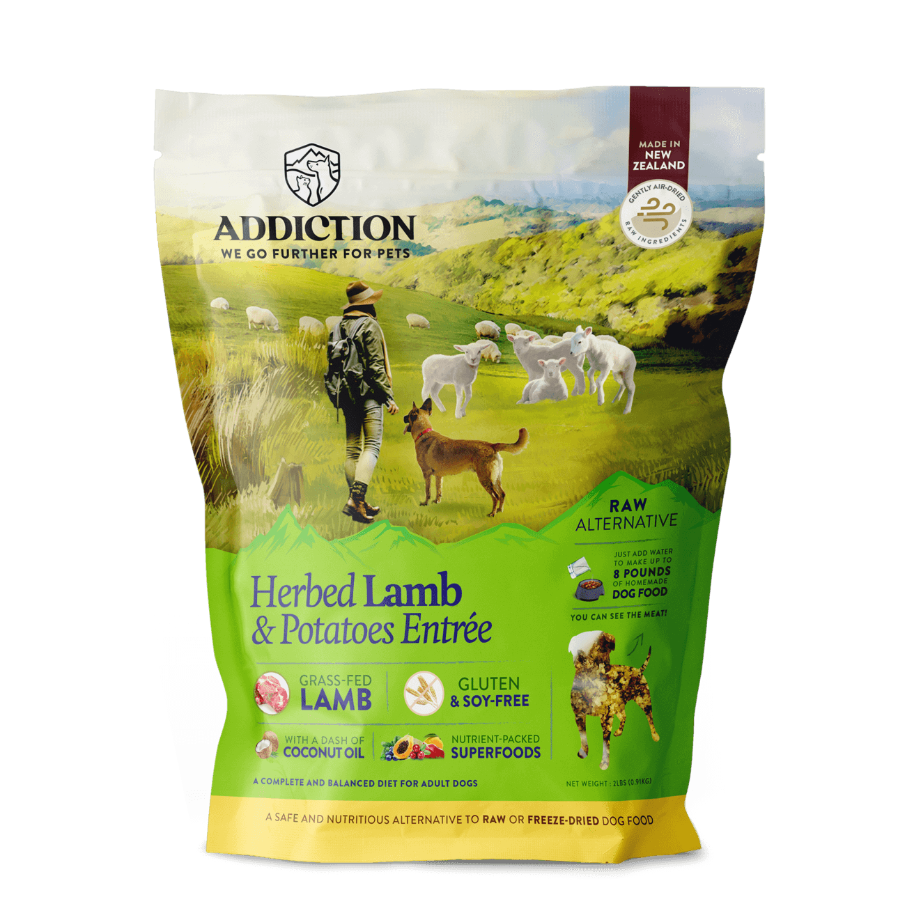 Herbed Lamb Potatoes Raw Dehydrated Dog Food Dog Food