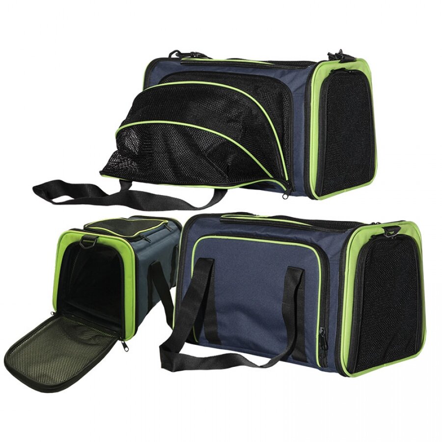 Pet One Soft Expandable Carrier with Zip - Dog-Travel : Pet Shop ...