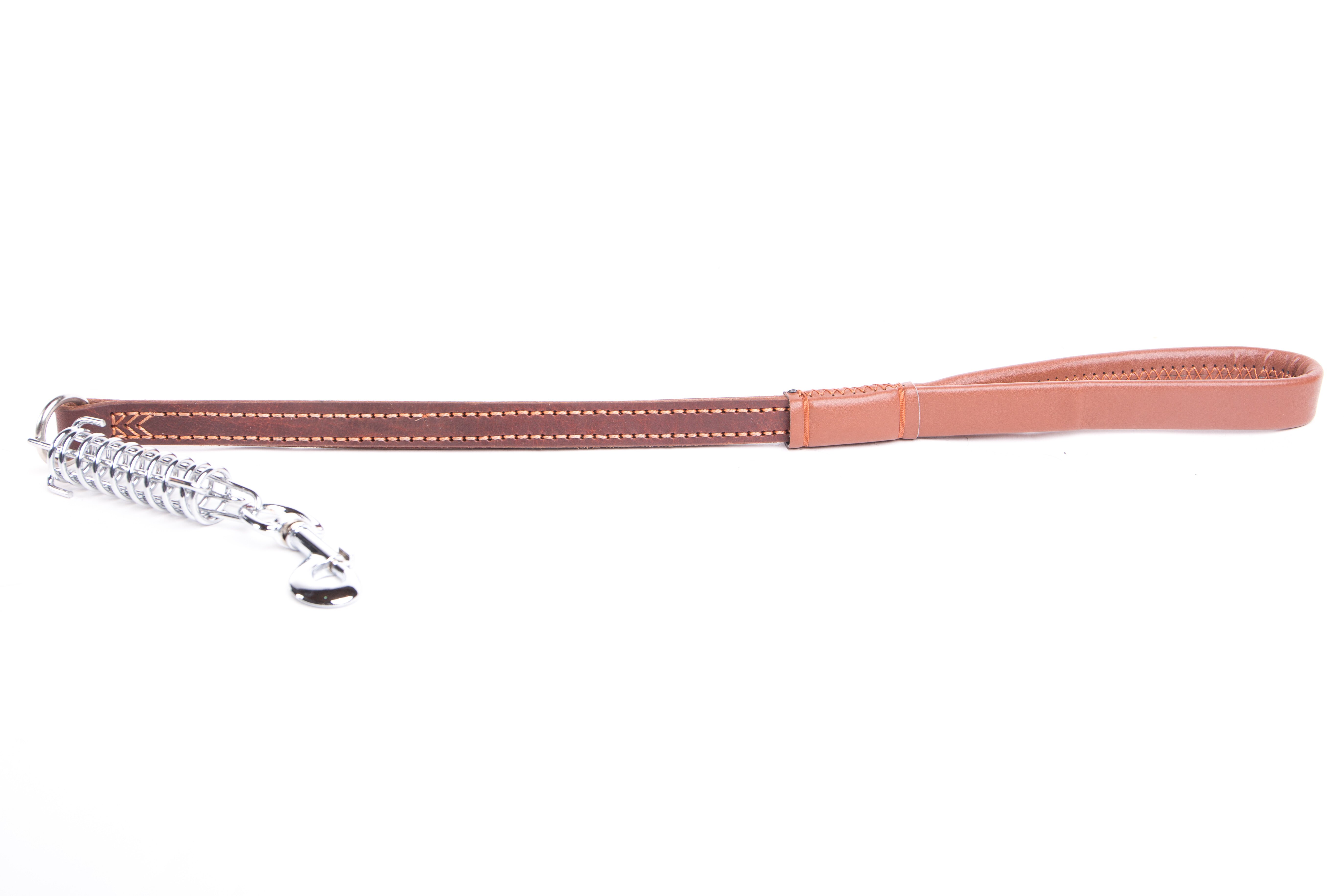 Short leather cheap dog lead