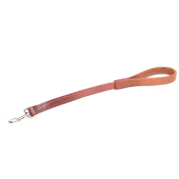 Short Double Layer Leather Lead