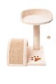 Beige Curved Sisal Cat Scratcher