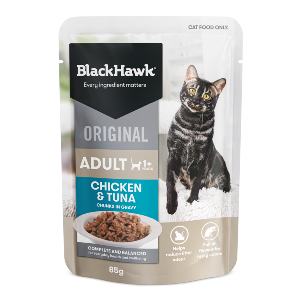 Black Hawk Original Cat Chicken and Tuna Gravy 85g