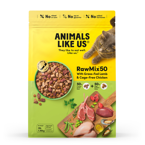 Animals Like Us RawMix50 Lamb and Chicken Cat Food 