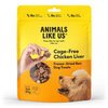 Animals Like Us Chicken Liver Freeze-Dried Dog Treats 