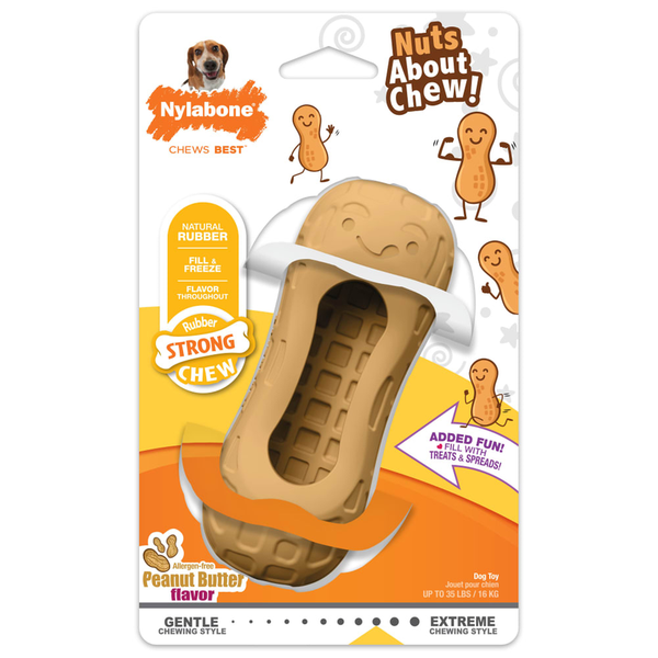 Strong Chew Fillable Peanut Treat Toy - Wolf