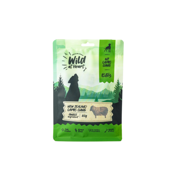 Air Dried Lamb Lung Bites Dog Treats