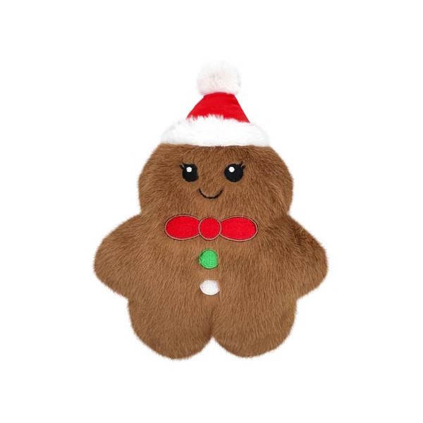 Holiday Snuzzles Gingerbread Dog Toy