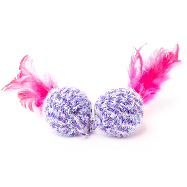 Double Sparkle Feather Ball