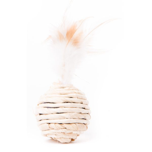 Sisal Feather Cat Ball