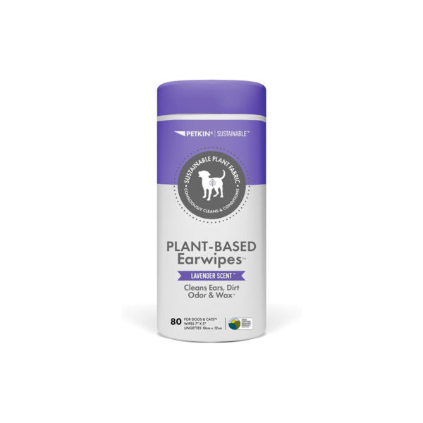 Petkin Plant Based Ear Wipes Lavender 80pk