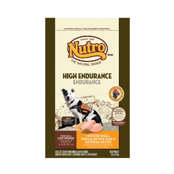 Nutro Adult Dog High Endurance Chicken Meal, Rice & Oatmeal - Dog-food 