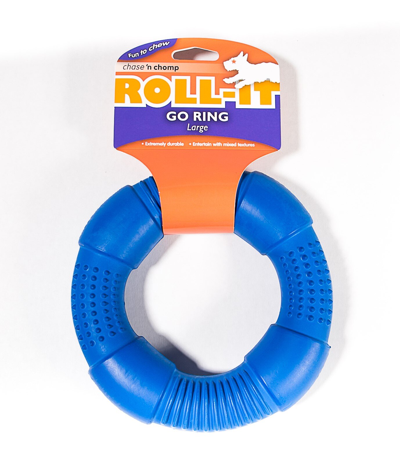 blue ring dog toy