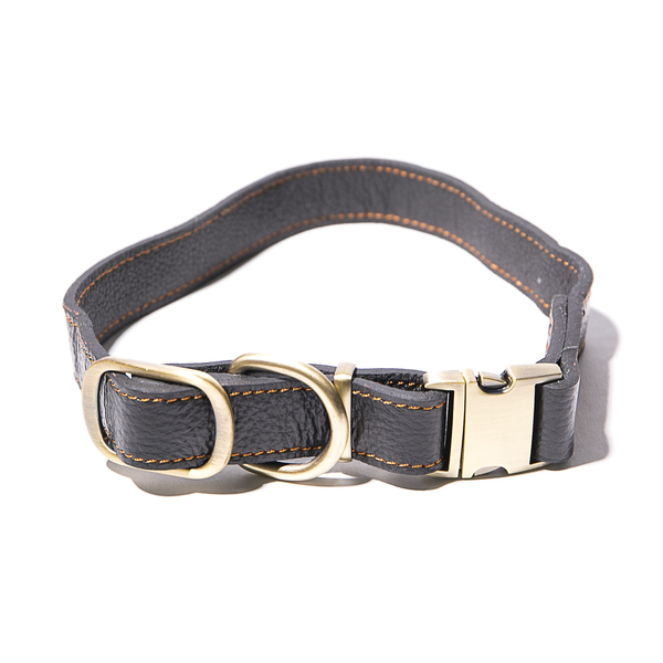 Adjustable Full Grain Leather Collar