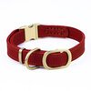 Nubuck Adjustable Leather Collar