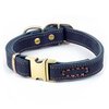 Nubuck Adjustable Leather Collar