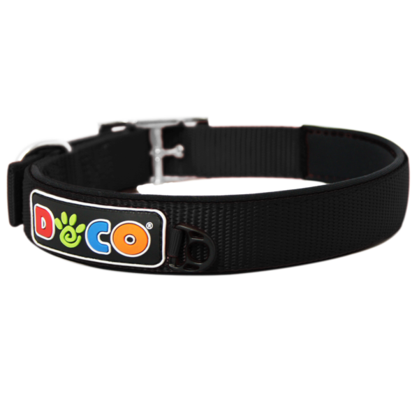 DOCO Signature Zinc Buckle Neoprene Nylon Collar