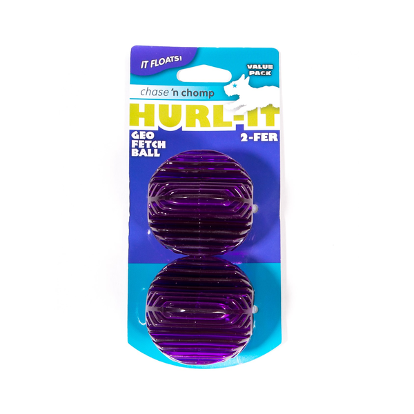 Hurl It - Geo Fetch Ball 2pack