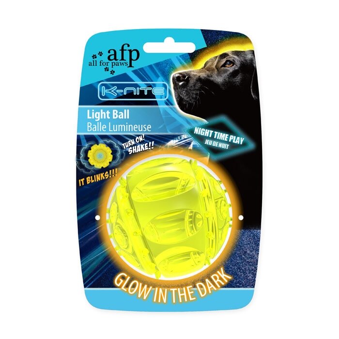 All For Paws K Nite Light Ball Dog Toys Chase Fetch Pet Shop