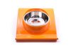 Slanted Kibble Catcher Single Bowl