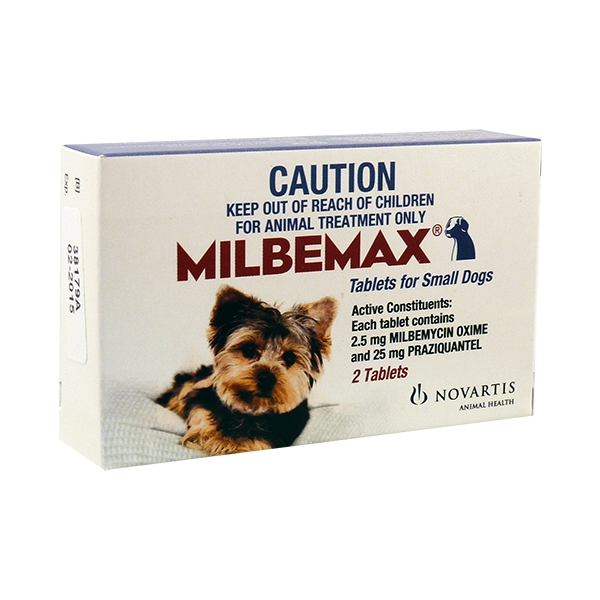 Milbemax Tablet 2 pack for Small Dogs 0.5-5kg