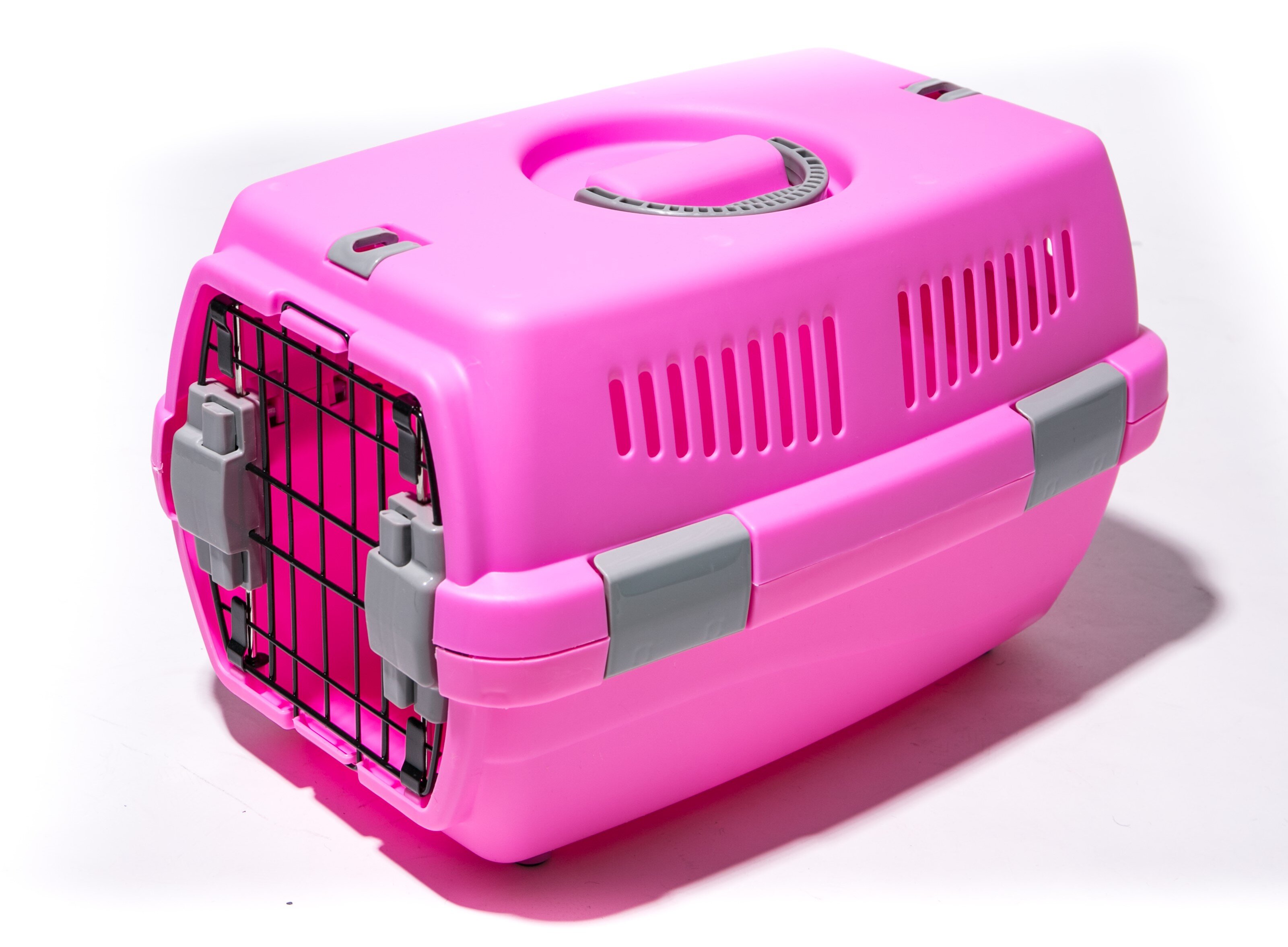 Double Spring Door Pet Carrier - Dog-Beds & Houses-Carriers : Pet Shop ...