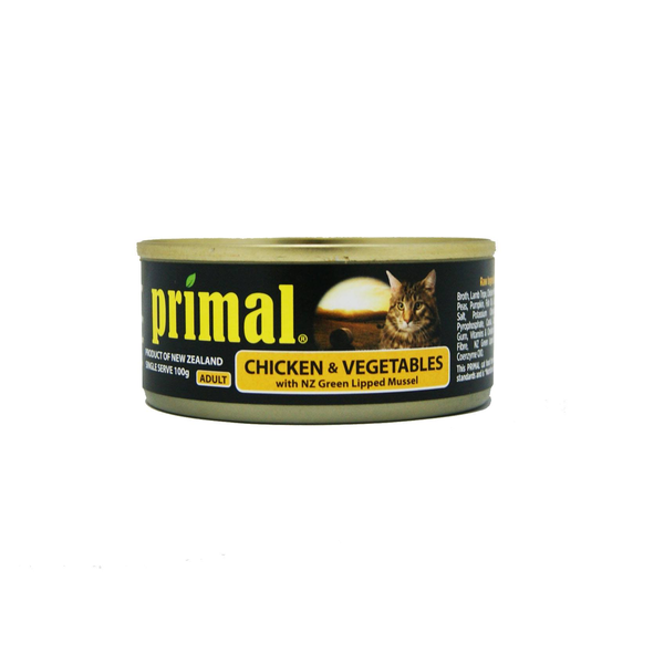 Primal Chicken & Vegetables Cat Food 100g 