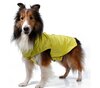 Fleece Lined Waterproof Dog Jacket - Yellow