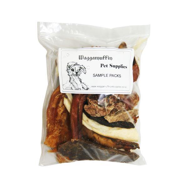 Sample Pack Dog Treats NZ Pet.kiwi Waggamuffin